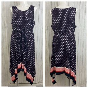 Westport Blue High Low Navy Sleeveless Dre…